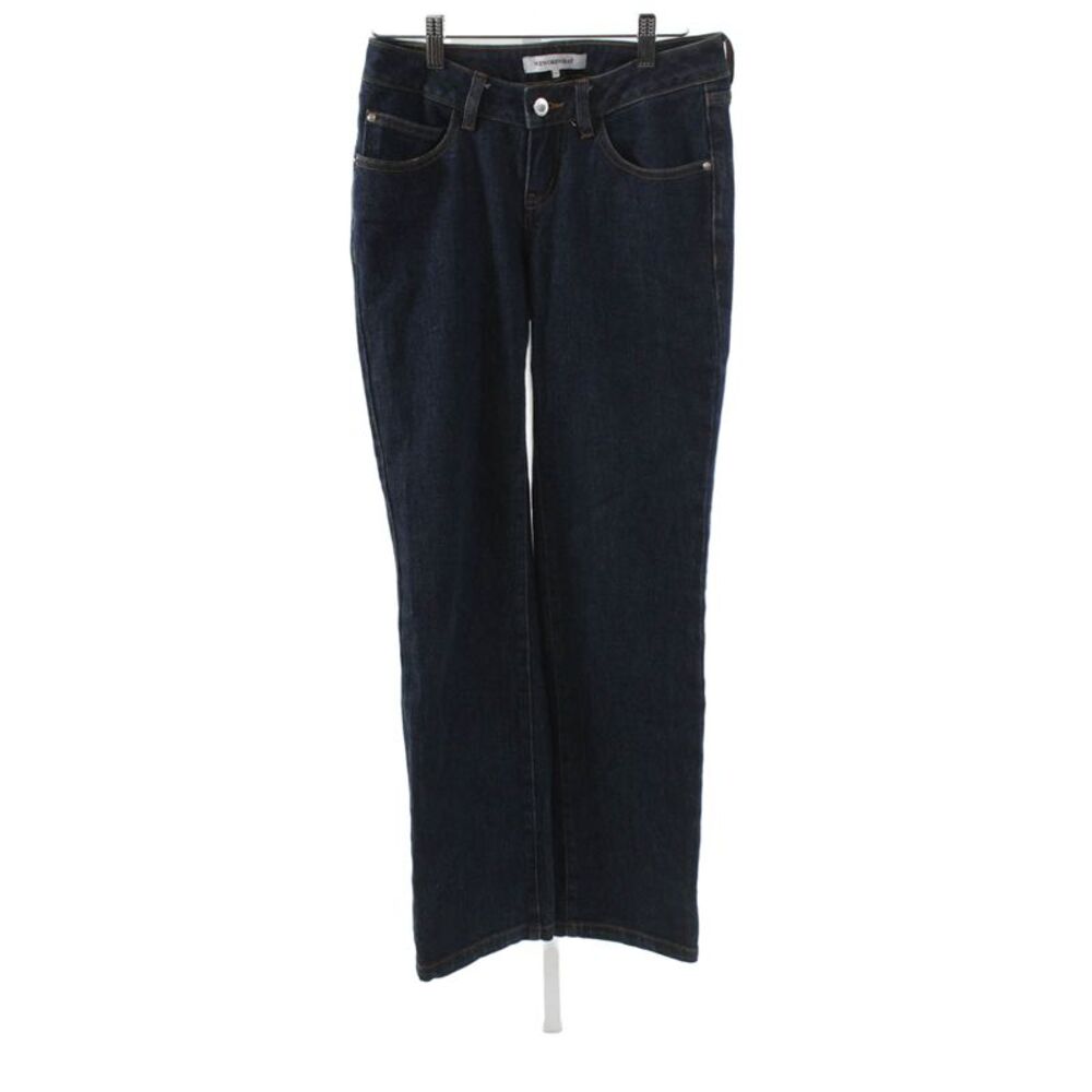 We Wore What Women Straight Blue Low Rise Cotton Jeans Size 24